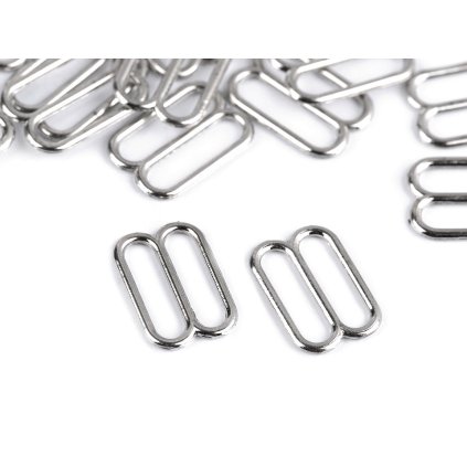 Posunovač na prádlo / motýlka šíře 12 mm kovový (Varianta 1 nikl, Balení 20 ks)