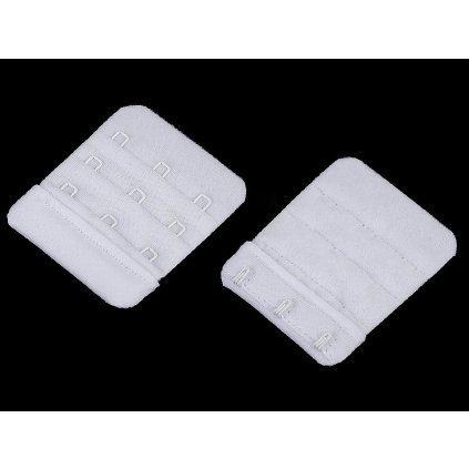 Prodloužení obvodu podprsenky bez pruženky šíře 50 mm trojřadé (Varianta 1 bílá, Balení 10 ks)