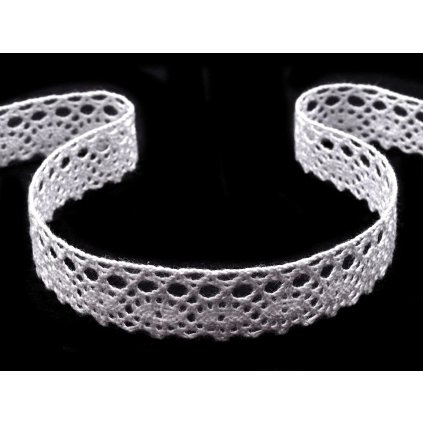 Bavlněná krajka paličkovaná šíře 19 mm (Varianta 6000 bílá, Balení 30 m)