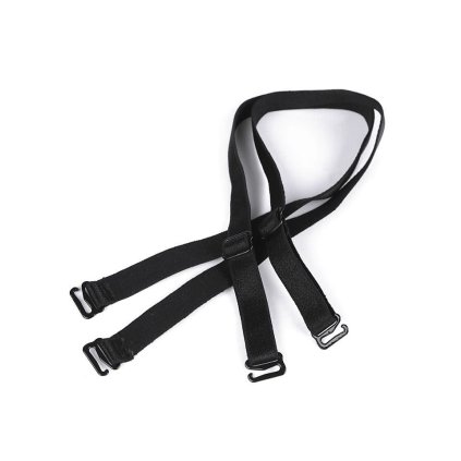 Ramínka na podprsenku šíře 12 mm s kovovým zapínáním (Varianta černá, Balení 1 pár)