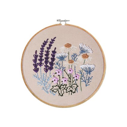 Sada na vyšívání s předtištěným motivem (Varianta 2 béžová, Balení 1 sada)