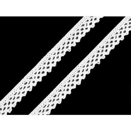 Bavlněná krajka paličkovaná šíře 12 mm (Varianta 2 vanilková, Balení 5 m)