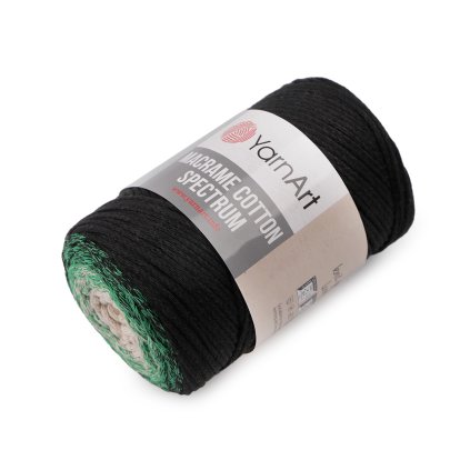 Pletací příze Macrame Cotton Spectrum 250 g (Varianta 5 (1304) šedá nejsvětlejší modrá, Balení 1 ks)