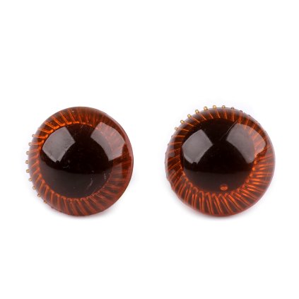 Oči s pojistkou Ø18 mm (Varianta 1 jantar, Balení 20 sada)