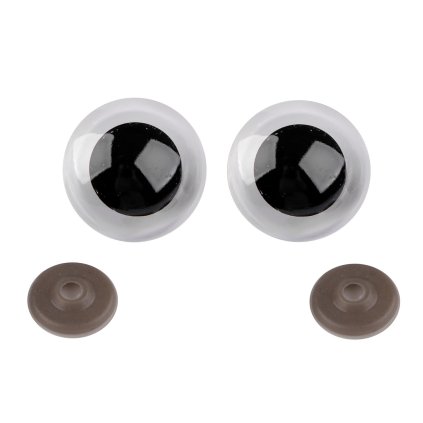 Oči velké s pojistkou Ø40 mm (Varianta 1 transparent, Balení 2 sada)