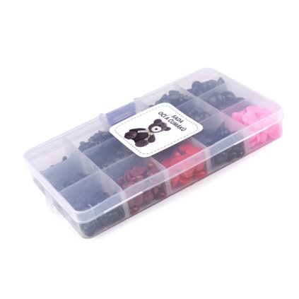 Sada očí a čumáků s pojistkou a k nalepení (Varianta mix, Balení 1 sada)