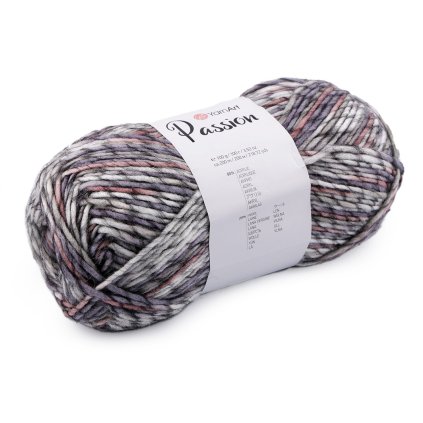 Pletací příze Passion 100 g (Varianta 1 (1246) růžová střední, Balení 1 ks)