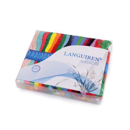 Příze vyšívací typ mouline Languiren sada 100 ks/8 m (Varianta mix, Balení 100 ks)