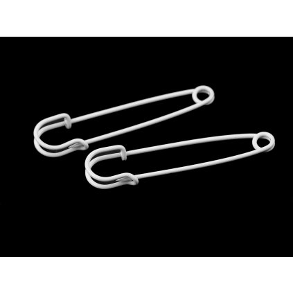 Pomocná jehlice / spínací špendlík k pletení (Varianta bílá, Balení 2 ks)