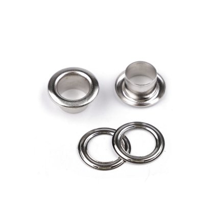 Průchodky s podložkou vnitřní Ø10 mm / vnější Ø17 mm (Varianta nikl, Balení 20 pár)