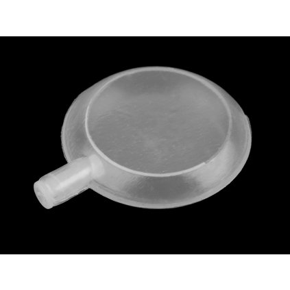 Pískátko do textilních výrobků ploché Ø42 mm (Varianta transparent, Balení 20 ks)