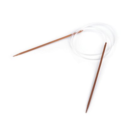 Kruhové jehlice bambusové č. 3; 3,5; 4; 4,5; 5; 5,5; 6; 6,5; 7; 8 (Varianta 1 (3 mm) bambus tmavý, Balení 1 ks)