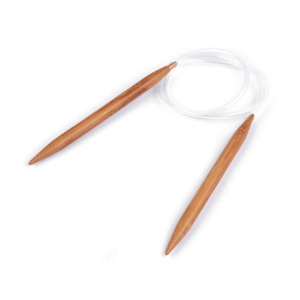 Kruhové jehlice bambusové č. 9; 10; 12 (Varianta 1 (9 mm) bambus tmavý, Balení 1 ks)