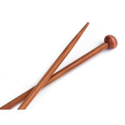 Rovné jehlice č. 3,5; 4; 4,5; 5 bambus (Varianta 1 (3,5 mm) bambus tmavý, Balení 1 pár)