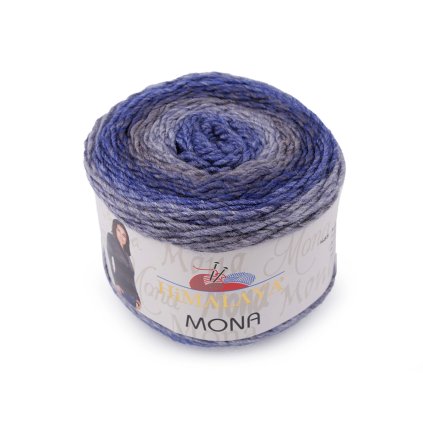 Pletací příze Himalaya Mona 100 g (Varianta 7 (22115) modrá tmavá, Balení 1 ks)