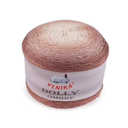 Pletací příze Dolly Ombre 250 g (Varianta 8 (316) žlutá nejsv. šedá, Balení 1 ks)