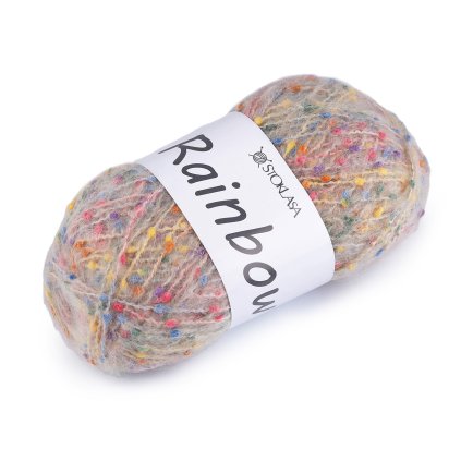 Pletací příze mohérová Rainbow 100 g (Varianta 1 (21-5) multikolor, Balení 1 ks)