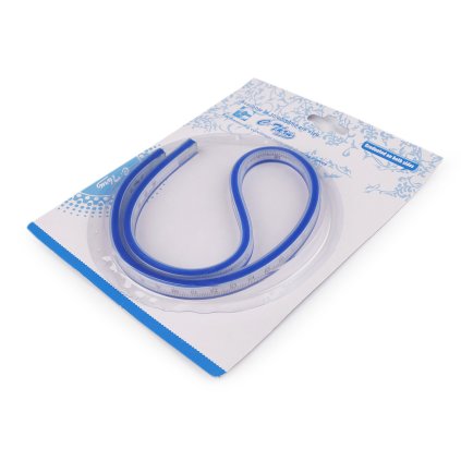 Ohebné pravítko délka 50 cm, 60 cm (Varianta 1 (50 cm) modrá, Balení 1 ks)