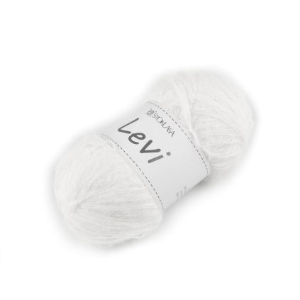 Připlétací a pletací příze Levi 50 g (Varianta 1 bílá, Balení 1 ks)