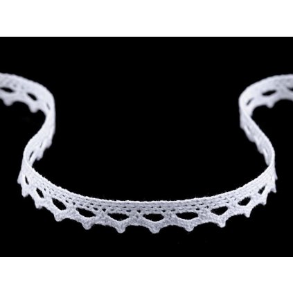 Bavlněná krajka paličkovaná šíře 11 mm (Varianta 2 černá, Balení 22.5 m)