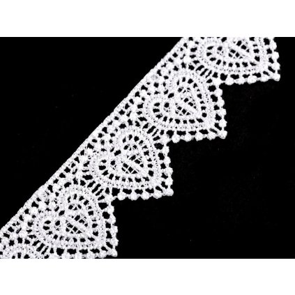 Vzdušná krajka šíře 35 mm (Varianta 1 bílá, Balení 13.5 m)