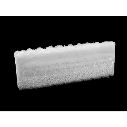 Madeira - štykování šíře 80 mm (Varianta bílá, Balení 1 m)