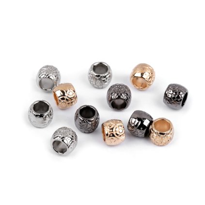 Kovová koncovka na šňůru Ø5,5 mm / ozdoba (Varianta 1 platina, Balení 10 ks)