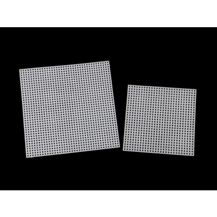 Plastová kanava / mřížka vyšívací (Varianta 1 (10,8x10,8 cm) bílá, Balení 1 ks)