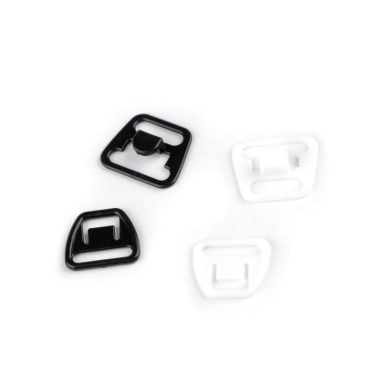 Plastové zapínání na prádlo / kojící podprsenky šíře 12 mm (Varianta 1 bílá, Balení 10 pár)