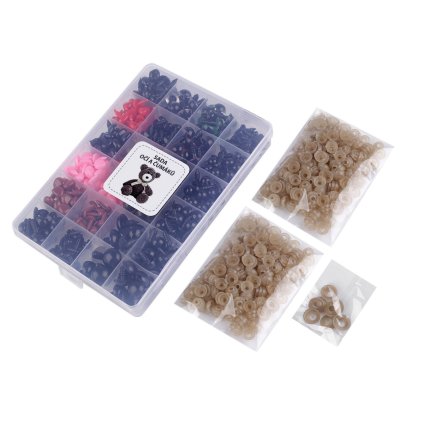 Sada očí a čumáků s pojistkou 420 sad (Varianta mix, Balení 1 sada)