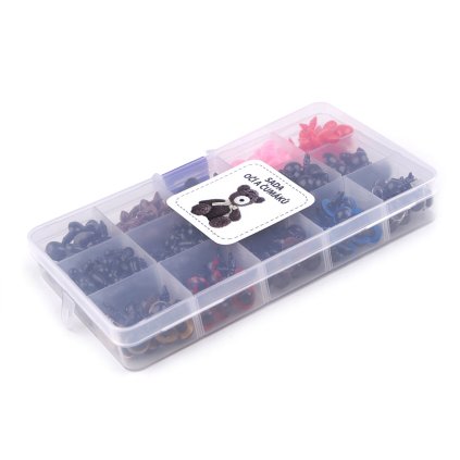 Sada očí a čumáků s pojistkou 376 sad (Varianta mix, Balení 1 sada)