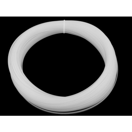 Kostice plastová plochá hladká šíře 6 mm (Varianta bílá, Balení 1 m)