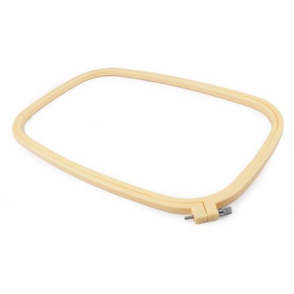 Vyšívací rámeček plastový (Varianta krémová, Balení 1 ks)