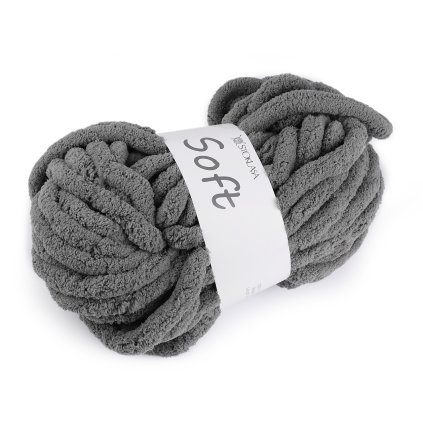 Pletací příze žinylková Soft 250 g (Varianta 1 krémová světlá, Balení 1 ks)