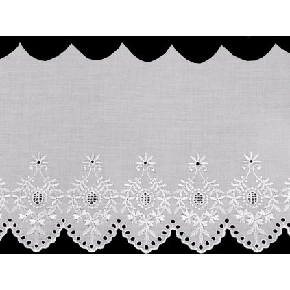 Madeira - štykování šíře 22 cm (Varianta bílá, Balení 1 m)