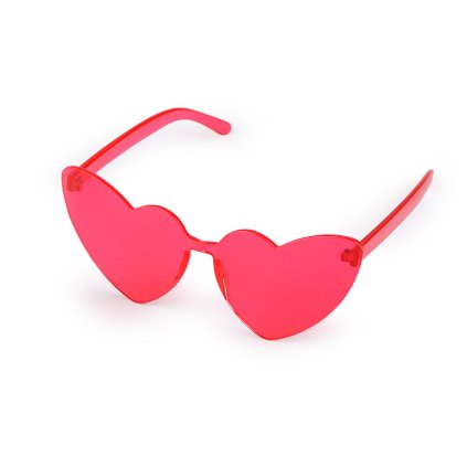 Párty / karnevalové brýle srdce (Varianta 1 růžová, Balení 1 ks)