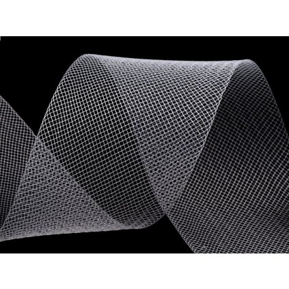 Modistická krinolína na vyztužení šatů a výrobu fascinátorů šíře 4,5 cm (Varianta 1 (CC01) bílá, Balení 20 m)