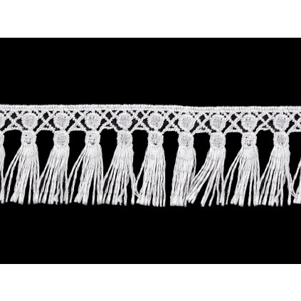 Třásně / vzdušná krajka šíře 45 mm (Varianta 4 černá, Balení 1 m)