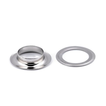 Průchodky s podložkou vnitřní Ø12 mm / vnější Ø21 mm lesklé