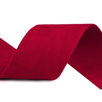 Semišová stuha velvet oboustranná šíře 40 mm (Varianta 57 pudrová, Balení 1 m)