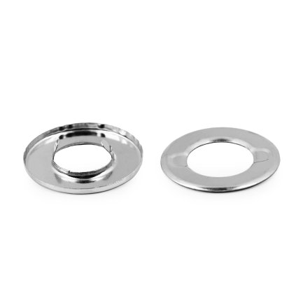 Průchodka zacvakávací vnitřní Ø12 mm / vnější Ø26 mm (Varianta nikl, Balení 10 pár)