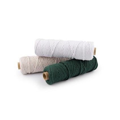 Bavlněná šňůra macrame Ø3 mm rozčesávací