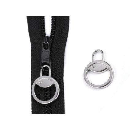 Kovová karabina / taháček na zip