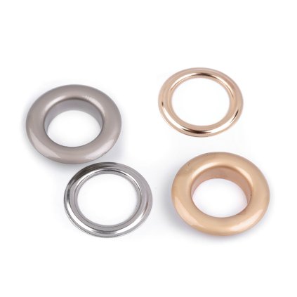 Průchodky s podložkou vnitřní Ø16 mm / vnější Ø27 mm matné (Varianta 1 nikl, Balení 10 pár)