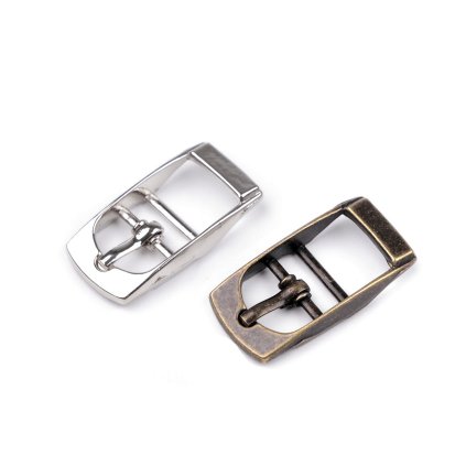 Kovová spona / opasková přezka, průvlek 12 mm (Varianta 1 nikl, Balení 4 ks)