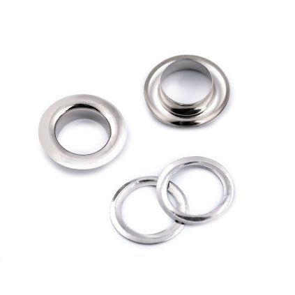 Průchodky s podložkou vnitřní Ø10 mm / vnější Ø16 mm (Varianta 1 nikl, Balení 10 pár)