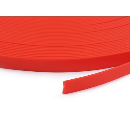 Popruh silikonový voděodolný, na vodítka šíře 15 mm (Varianta 1 oranžová neon, Balení 1 m)