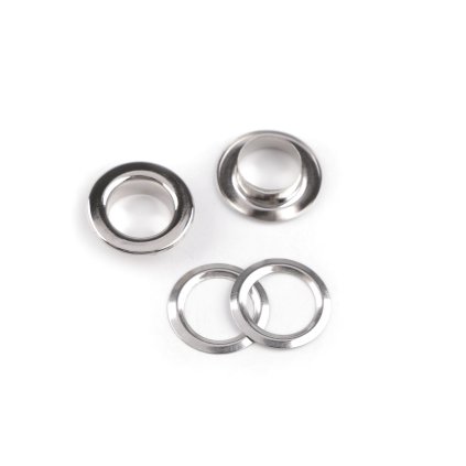 Průchodky s podložkou vnitřní Ø10 mm / vnější Ø16 mm (Varianta 1 nikl, Balení 50 pár)