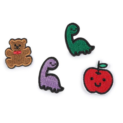 Nažehlovačka medvídek, dinosaurus, jablko (Varianta 1 hnědá medvěd, Balení 10 ks)