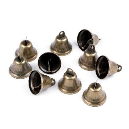 Kovový zvoneček Ø30 mm (Varianta staromosaz, Balení 10 ks)